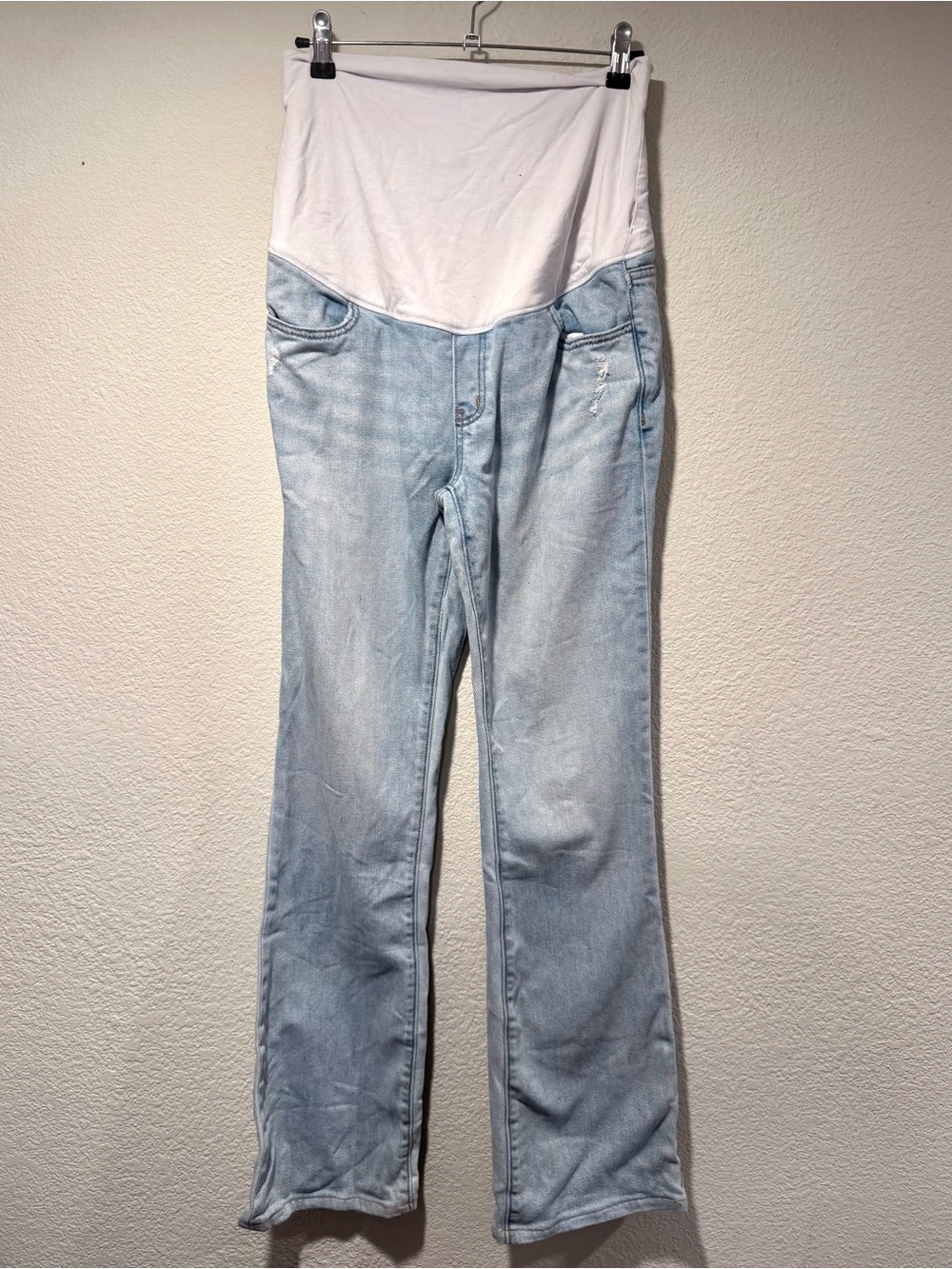 HATCH Light Blue Slim Bootcut Over the Bump Maternity Jeans